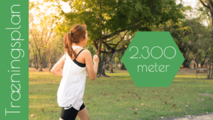 Træningsplaner til 2300 meter