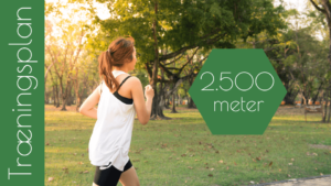 Træningsplaner til 2500 meter